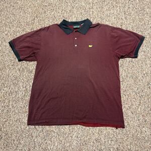 Masters Polo Shirt Mens Extra Large Red Masters Collection Golf